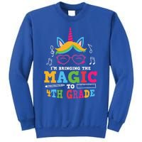 Bringing The Unicorn Magic To Fourth Grade Cute 4Th Grade Gift Sweatshirt