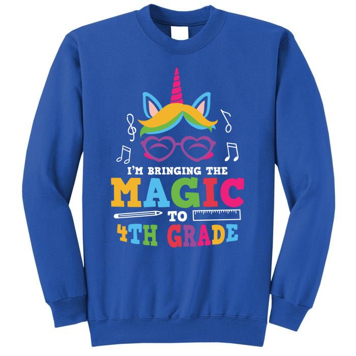 Bringing The Unicorn Magic To Fourth Grade Cute 4Th Grade Gift Sweatshirt