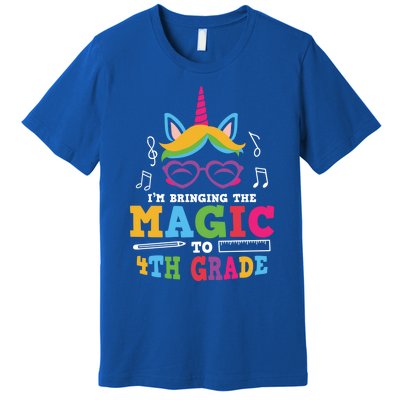 Bringing The Unicorn Magic To Fourth Grade Cute 4Th Grade Gift Premium T-Shirt