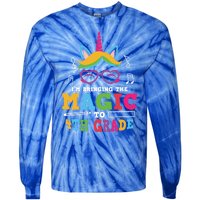 Bringing The Unicorn Magic To Fourth Grade Cute 4Th Grade Gift Tie-Dye Long Sleeve Shirt