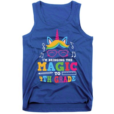 Bringing The Unicorn Magic To Fourth Grade Cute 4Th Grade Gift Tank Top