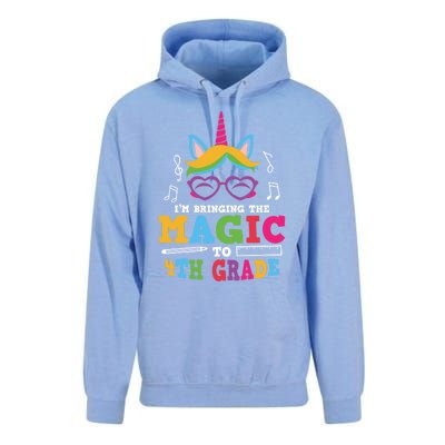 Bringing The Unicorn Magic To Fourth Grade Cute 4Th Grade Gift Unisex Surf Hoodie