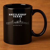 Battleship Texas Uss Texas 11oz C Handle Ceramic Mug