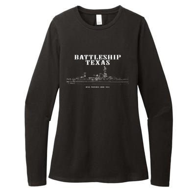 Battleship Texas Uss Texas Womens CVC Long Sleeve Shirt