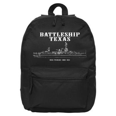 Battleship Texas Uss Texas 16 in Basic Backpack