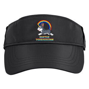 Boston Terrier Unicorn Adult Drive Performance Visor