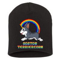 Boston Terrier Unicorn Short Acrylic Beanie