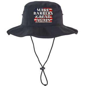 Barbers Trump Usa Flag Make Barbers Great Again Raglan Baseball Legacy Cool Fit Booney Bucket Hat