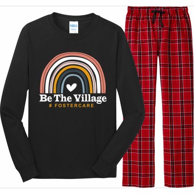 Be The Village Rainbow Foster Care Foster Adoption Day Gift Long Sleeve Pajama Set