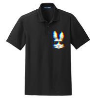 Bunny Trippy Vaporwave Easter Techno Rave Edm Music Party Dry Zone Grid Polo