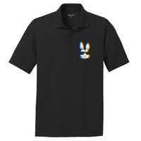 Bunny Trippy Vaporwave Easter Techno Rave Edm Music Party PosiCharge RacerMesh Polo