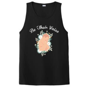 Be Their Voice Support Freedom Prolife Antiabortion Funny Gift PosiCharge Competitor Tank