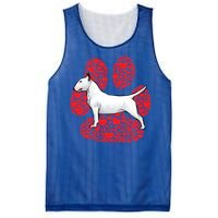 Bull Terrier Valentines Day Dog Love Paw Cool Gift Mesh Reversible Basketball Jersey Tank