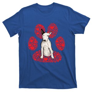 Bull Terrier Valentines Day Dog Love Paw Gift T-Shirt