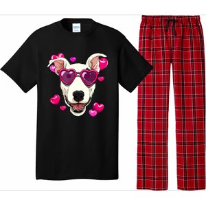 Bull Terrier Valentines Day Heart Dog Lover Gift Pajama Set