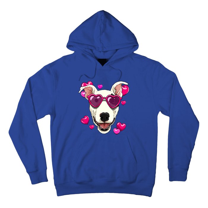 Bull Terrier Valentines Day Heart Dog Lover Gift Hoodie