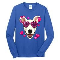 Bull Terrier Valentines Day Heart Dog Lover Gift Tall Long Sleeve T-Shirt