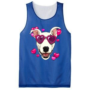 Bull Terrier Valentines Day Heart Dog Lover Gift Mesh Reversible Basketball Jersey Tank