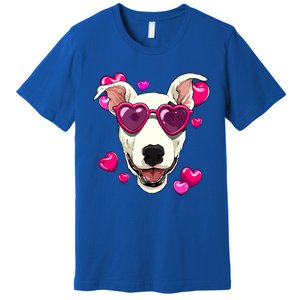 Bull Terrier Valentines Day Heart Dog Lover Gift Premium T-Shirt