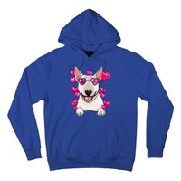 Bull Terrier Valentines Day Gift Heart Funny Dog Lover Gift Hoodie