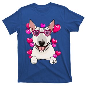 Bull Terrier Valentines Day Gift Heart Funny Dog Lover Gift T-Shirt