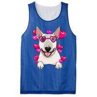 Bull Terrier Valentines Day Gift Heart Funny Dog Lover Gift Mesh Reversible Basketball Jersey Tank