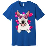 Bull Terrier Valentines Day Gift Heart Funny Dog Lover Gift Premium T-Shirt