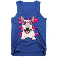 Bull Terrier Valentines Day Gift Heart Funny Dog Lover Gift Tank Top