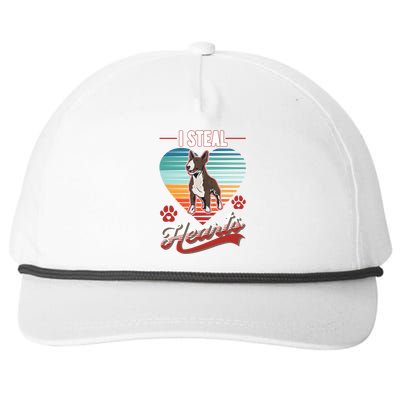 Bull Terrier Valentine's Day Mini Bull Bull Terrier Gift Snapback Five-Panel Rope Hat