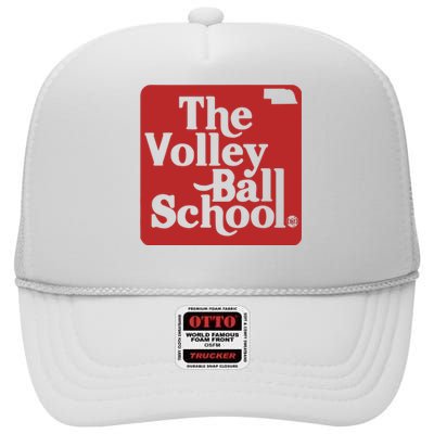 Bbbprinting The Volleyball School Nebraska High Crown Mesh Back Trucker Hat