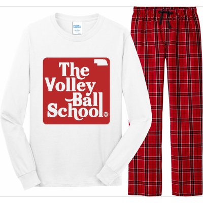 Bbbprinting The Volleyball School Nebraska Long Sleeve Pajama Set