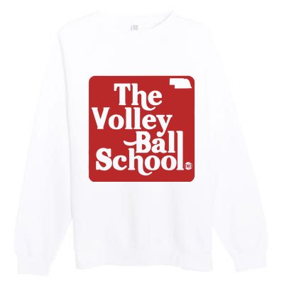 Bbbprinting The Volleyball School Nebraska Premium Crewneck Sweatshirt