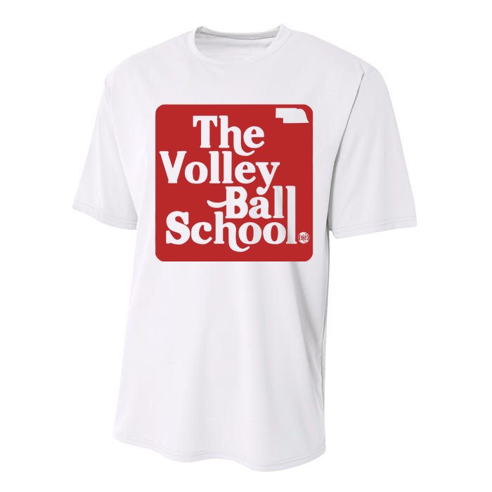 Bbbprinting The Volleyball School Nebraska Performance Sprint T-Shirt