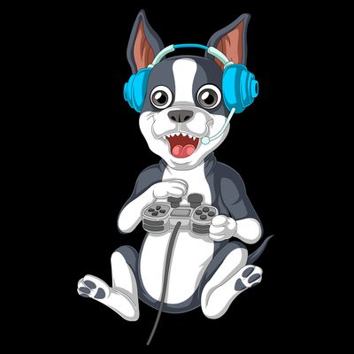 Boston Terrier Video Gamer T-Shirt