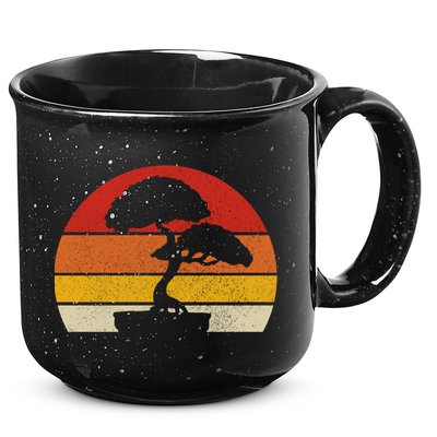 Bonsai Tree Vintage Japanese Zen Bonsai Master Gift Gift 15oz Campfire Ceramic Mug
