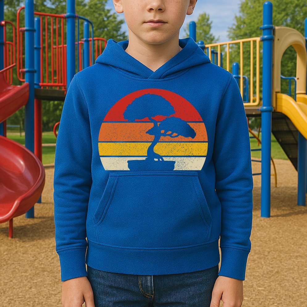 Bonsai Tree Vintage Japanese Zen Bonsai Master Gift Gift Kids Hoodie