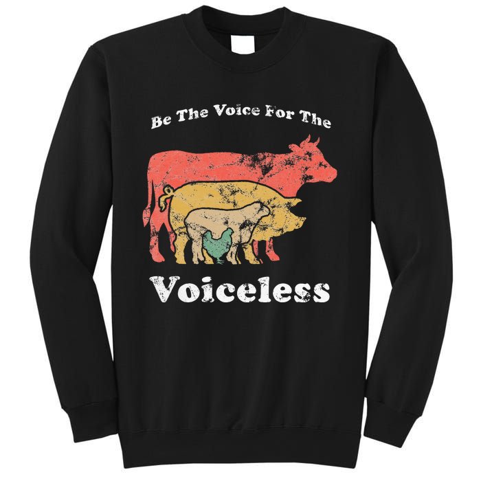 Be The Voice For The Voiceless Animal Welfare Vegan Gift Sweatshirt