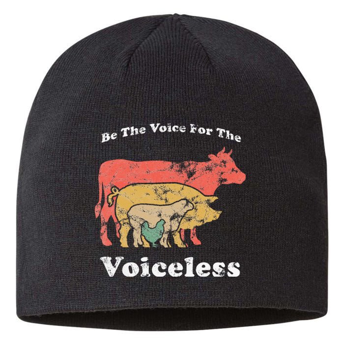 Be The Voice For The Voiceless Animal Welfare Vegan Gift Sustainable Beanie