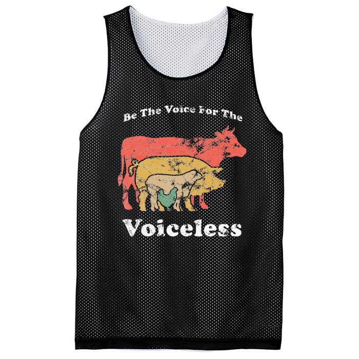 Be The Voice For The Voiceless Animal Welfare Vegan Gift Mesh Reversible Basketball Jersey Tank