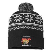 Be The Voice For The Voiceless Animal Welfare Vegan Gift USA-Made Snowflake Beanie