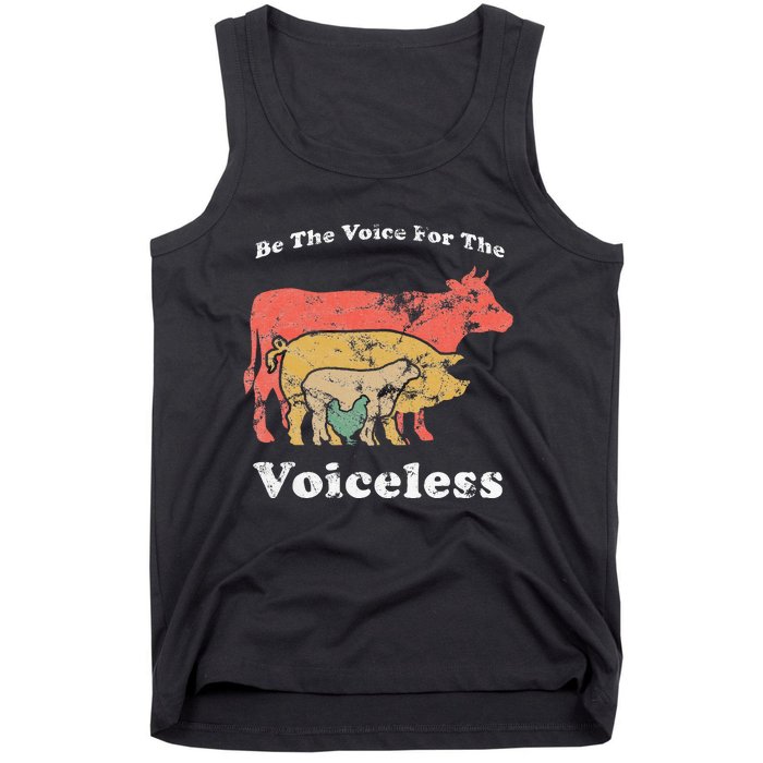 Be The Voice For The Voiceless Animal Welfare Vegan Gift Tank Top