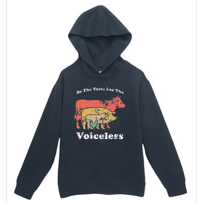 Be The Voice For The Voiceless Animal Welfare Vegan Gift Urban Pullover Hoodie