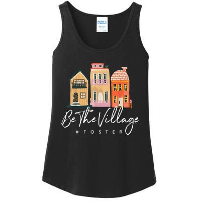 Be the Village Foster Mama Foster Care Adoption day mothers Ladies Essential Tank