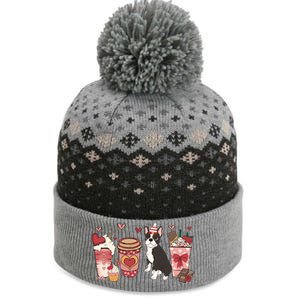 Boston Terrier Valentines Day Dog Mom Coffee Lovers Gift The Baniff Cuffed Pom Beanie