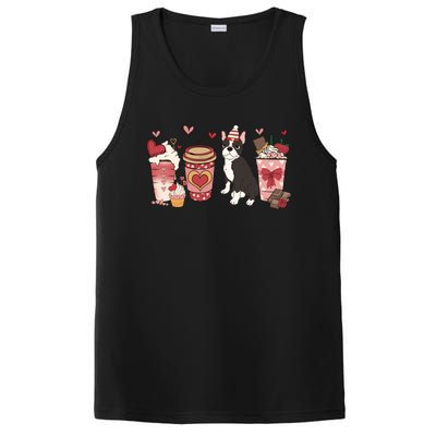 Boston Terrier Valentines Day Dog Mom Coffee Lovers Gift PosiCharge Competitor Tank