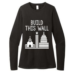 Build This Wall Separation Of Church And State Usa Gift Womens CVC Long Sleeve Shirt