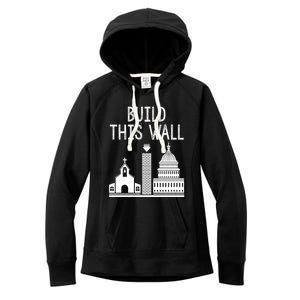 Build This Wall Separation Of Church And State Usa Gift Women's Fleece Hoodie