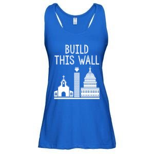 Build This Wall Separation Of Church And State Usa Gift Ladies Essential Flowy Tank