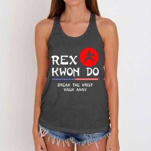 Break The Wrist Walk Away Rex Kwon Do Women's Knotted Racerback Tank