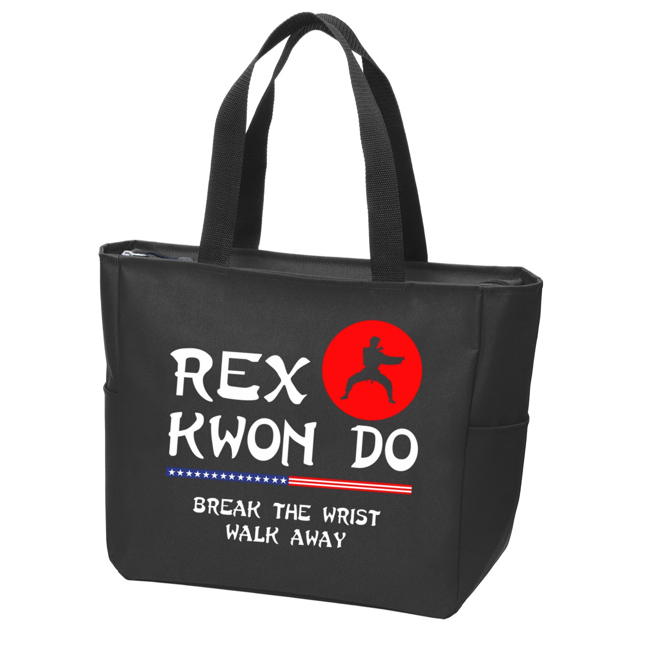 Break The Wrist Walk Away Rex Kwon Do Zip Tote Bag